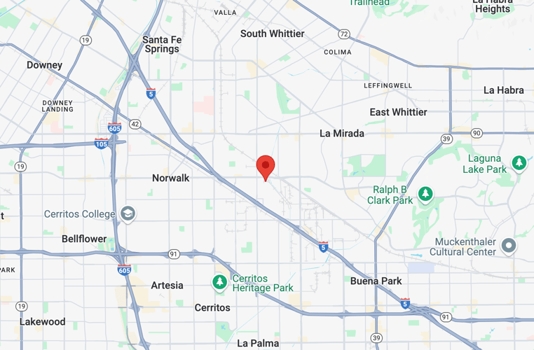 santa fe springs map
